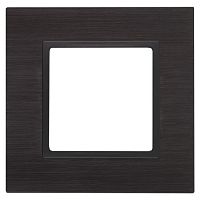 Рамка 1-м 14-5201-05 металл Elegance черный+антрацит ЭРА Б0034543