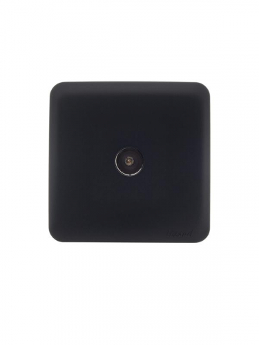 Розетка телевизионная оконечная TV ОП VIOLA IP20 черн. бархат LEZARD 751-4200-130