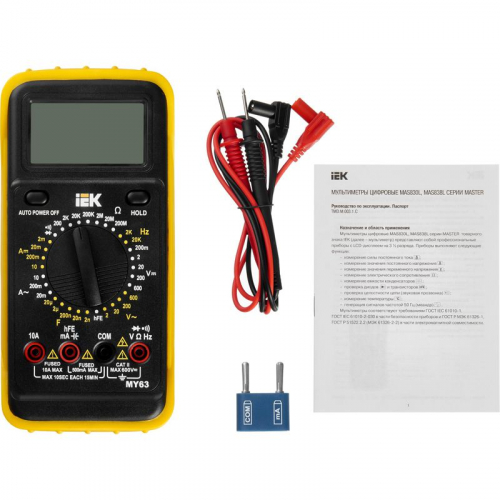 Мультиметр цифровой Professional MY63 IEK TMD-5S-063 фото 7