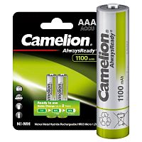 Аккумулятор AAA-1100мА.ч Ni-Mh Always Ready BL-2 NH-AAA1100ARBP2 1.2В Camelion 15037