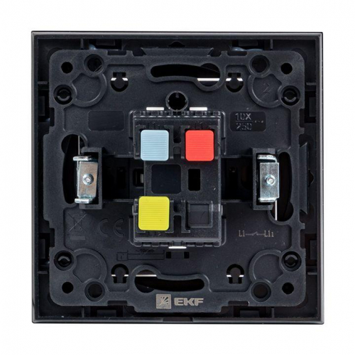 Переключатель проходной 1-кл. Стокгольм 10А механизм черн. PROxima EKF EZV10-025-10 фото 2