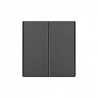 Выключатель 2-кл. СП STRONG MIELE 10А графит Kranz KR-78-0706-6