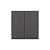 Выключатель 2-кл. СП STRONG MIELE 10А графит Kranz KR-78-0706-6