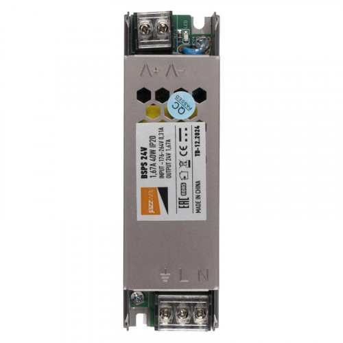 Блок питания для светодиод. ленты BSPS 40Вт 1.67А 24В IP20 метал. Pro JazzWay 5018471