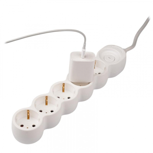 Удлинитель EX-05GS-500 (5х5) заземл. выкл. JazzWay 5065208 фото 8