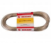 Трос стальной в ПВХ изоляции d2.0мм (20м) REXANT 09-5120