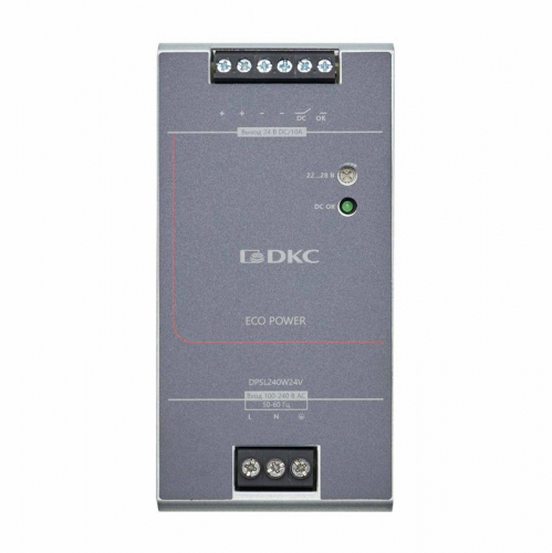 Источник питания "ECO POWER" 1ф 240Вт 10А 24В DKC DPSL240W24V фото 2