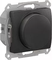 Механизм светорегулятора поворотно-нажимного Glossa LED RC 315Вт антрацит SchE GSL000730