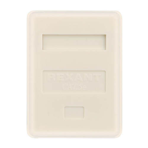 Розетка компьютерная 1-м ОП RJ45 кат.5E UTP неэкранир. бел. Rexant 03-0121 фото 6