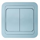 Выключатель 2-кл. СП Mimoza N 10А IP20 серебр./серебр. Makel 26603