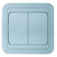 Выключатель 2-кл. СП Mimoza N 10А IP20 серебр./серебр. Makel 26603