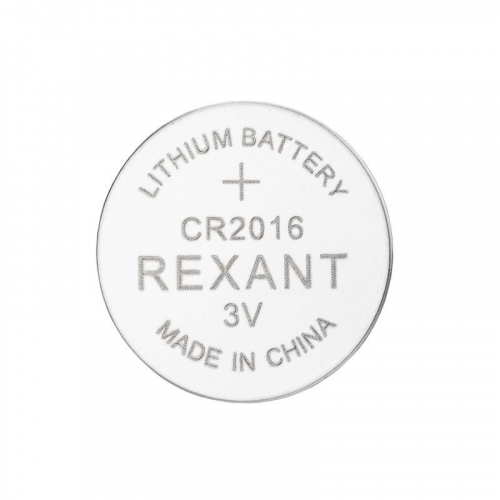 Элемент питания литиевый CR2016 3В (блист.5шт) Rexant 39-1106