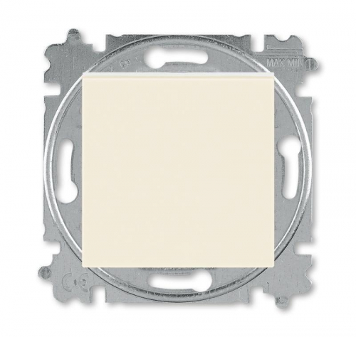 Переключатель 1-кл. СП Levit IP20 сл. кость/бел. ABB 2CHH590645A6017