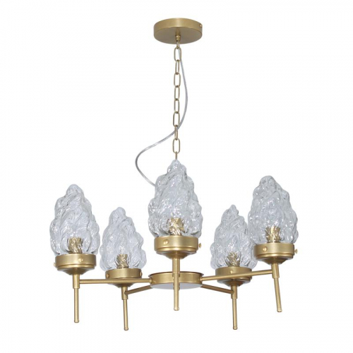 Светильник "Фламенко" 151 НПБ 01-5х40-101 Е14 [ИМ] подвесной зол. Элетех 1005405319
