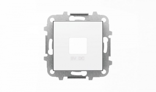 Накладка для механизмов зарядного устройства USB арт.8185 SKY альп. бел. ABB 2CLA858500A1101