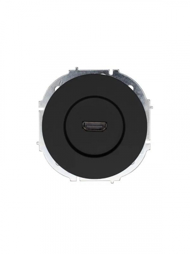 Розетка HDMI 1-м СП OSEN механизм черн. бархат LEZARD 743-4288-203