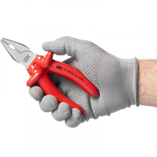 Пассатижи диэлектрические Profi 160мм 1000В ARMA2L 3 IEK A2L3-PL20-K2-160 фото 3