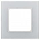 Рамка 1-м 14-5101-01 стекло Elegance бел.+бел. Эра Б0059166