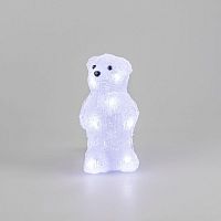 Фигура светодиодная акриловая "Медвежонок" 12х22х13см 10LED бел. 0.5Вт 4.5В IP20 элементы питания 3хAAA (не в компл.) Neon-Night 513-311