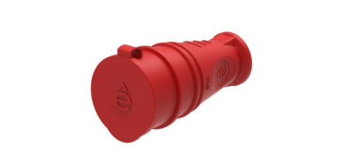 Розетка кабельная MultiSet 16А 2К+З 250В IP44 каучук красн. SE MST4402RD