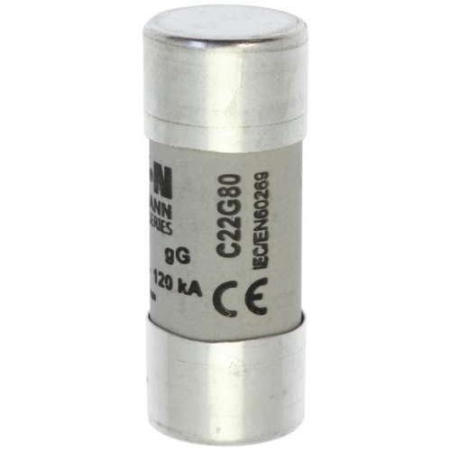 Предохранитель цилиндрический GG 22.2х58 80А боек EATON C22G80S фото 3