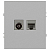 Розетка комбинированная СП Arktik RJ45 + TV 16А IP20 250В алюм. Эра Б0070496