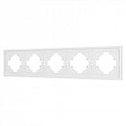 Рамка 5-м FRM-TENDO-PL-5-WH пластик. бел. Arlight 053851