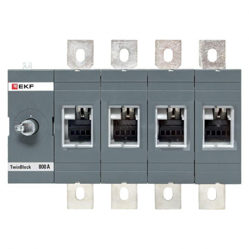 Рубильник 4п 800А без рукоятки управления TwinBlock EKF tb-s-800-4p фото 2