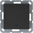 Переключатель проходной 1-кл. 10А IP20 с подсветкой механизм антрацит Jasmart G3012NB