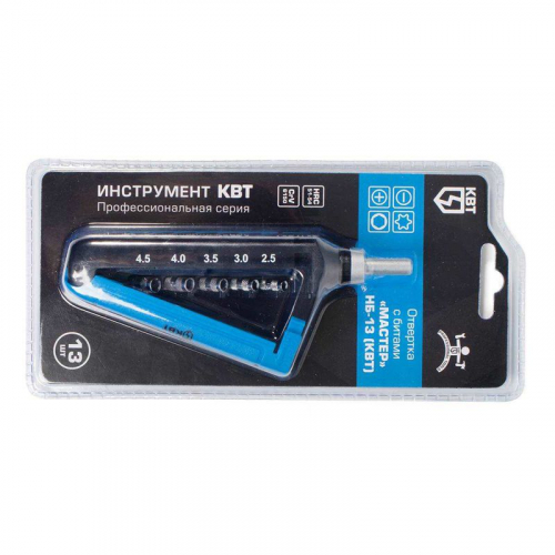 Набор отвертка с битами "Мастер" НБ-13 КВТ 78698 фото 6