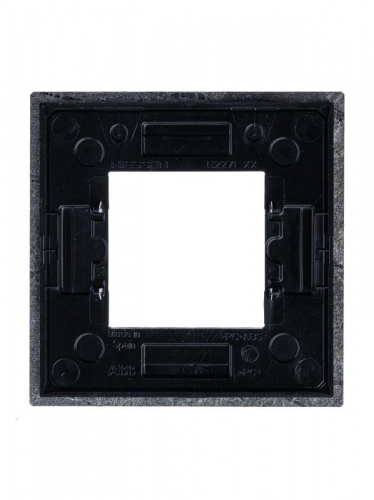 Рамка 1-м 2мод. Zenit натуральный сланец ABB 2CLA227100N2201 фото 3