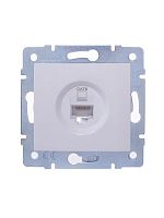 Розетка компьютерная 1-м СП KARINA IP20 RJ45 кат.6 механизм бел. LEZARD 707-0288-140
