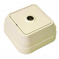 Розетка телевизионная концевая крем. Makel 45227