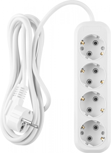 Удлинитель 4х2м с заземл. 16А IP20 90 798 OPE-S-04-200-E-3x1 бел. ОНЛАЙТ 90798 фото 3