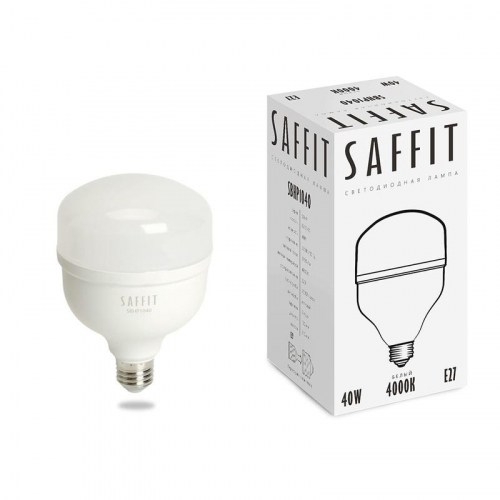 Лампа светодиодная SBHP1040 40Вт T100 4000К E27 230В SAFFIT 55092