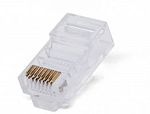 Коннектор RJ-45, 5E кат., 8p8c, 6 мкм, универсальный, для одножильного и многожильного кабеля, уп/10 шт Filum FL-NA-PLUG5E-2