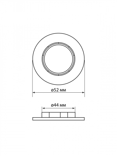 Кольцо для патрона Е27, термостойкий пластик, черный, Б/Н TDM фото 4