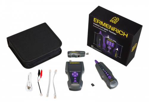 Измеритель длины кабеля NetGeeks NL80 фиолет. Ermenrich 85673 фото 2