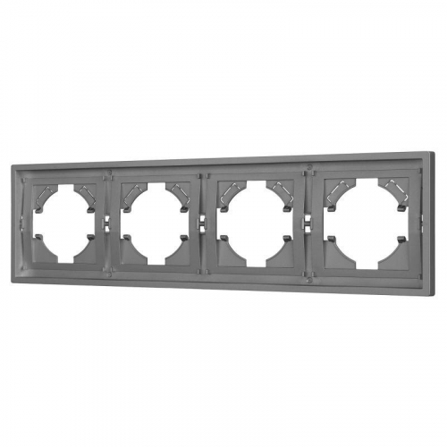 Рамка 4-м FRM-TENDO-PL-4-GR пластик. сер. Arlight 053849