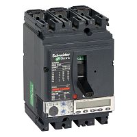 Выключатель автоматический 3п 3т 100А 25кА NSX160B Micrologic 5.2A SchE LV430871