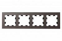 Рамка 4-м AtlasDesign Nature стекло мокко SE ATN320604