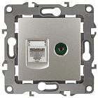 Розетка компьютерная + телевизионная Эра12 12-3110-15 RJ45 + TV IP20 перламутр Эра Б0027450
