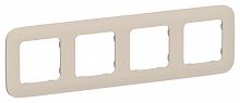 Рамка 4-м СП FLITE РУ-4-А-ФлЛ льняной IEK FI-M42-31-20-K88