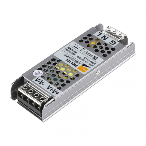 Блок питания для светодиод. ленты BSPS 100Вт 8.3А 12В IP20 метал. JazzWay 5024342 фото 7