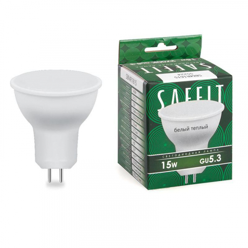 Лампа светодиодная SBMR1615 15Вт MR16 2700К GU5.3 230В SAFFIT 55224