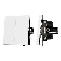 Выключатель проходной 2-кл. SWT-TENDO-MKP2-PL-WH 10А 230В механизм Arlight 054066