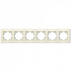 Рамка 6-м Афина универс. сл. кость (ivory) Universal A1043-I