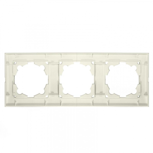Рамка 3-м Бриллиант горизонт. сл. кость UNIVersal 7948707 фото 3