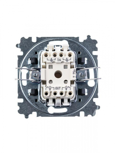 Переключатель перекрестный 1-кл. СП Levit IP20 бел./дым. черн. ABB 2CHH590745A6062 фото 3