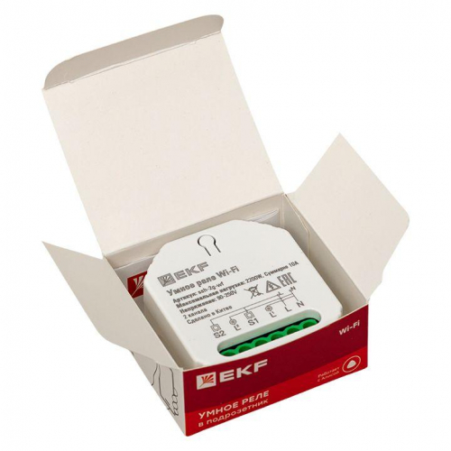 Реле в подрозетник 2-канальное Умное Wi-Fi Connect EKF ssh-2g-wf фото 2
